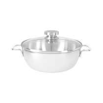 Cratita conica inox, cu capac, 7-ply, 24cm/3,3L, "Apollo" - Demeyere