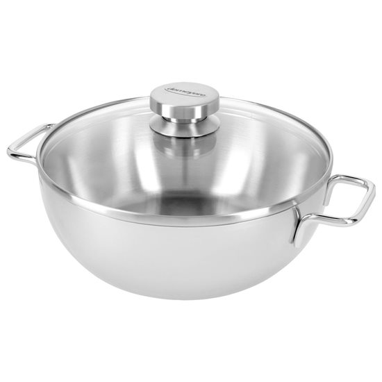 Cratita conica inox, cu capac, 7-ply, 24cm/3,3L "Apollo" - Demeyere