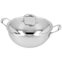 Cratita conica saute cu capac, 7-ply, inox, 28cm/4,8L, "Atlantis" - Demeyere