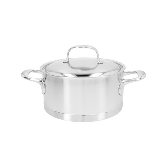 Cratita inox, cu capac, 20cm/3L "Atlantis" - Demeyere