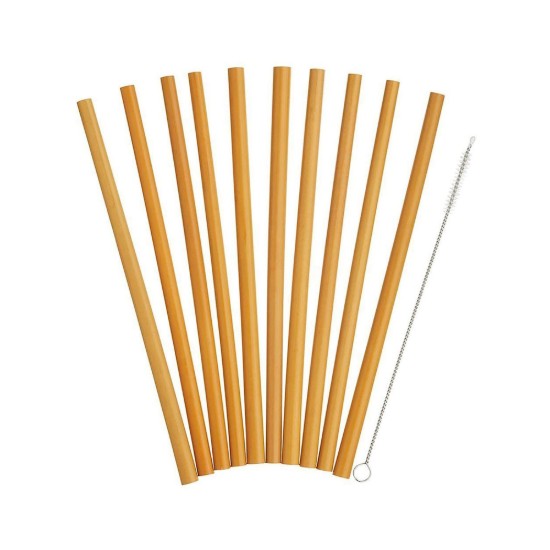 Set 10 paie bambus, 19 cm - Natural elements