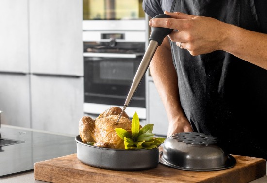 Tava ovala pentru friptura, otel carbon, 27 x 18 cm, "Master Class" - Kitchen Craft