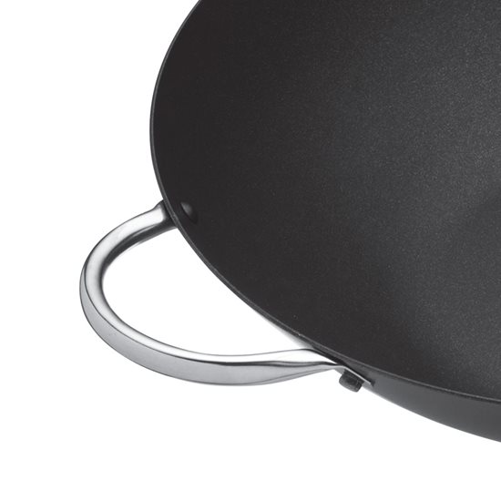 Tigaie wok, otel-carbon, 35,5 cm - Kitchen Craft