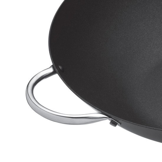 Tigaie wok, otel-carbon, 35,5 cm, “Master Class” - Kitchen Craft