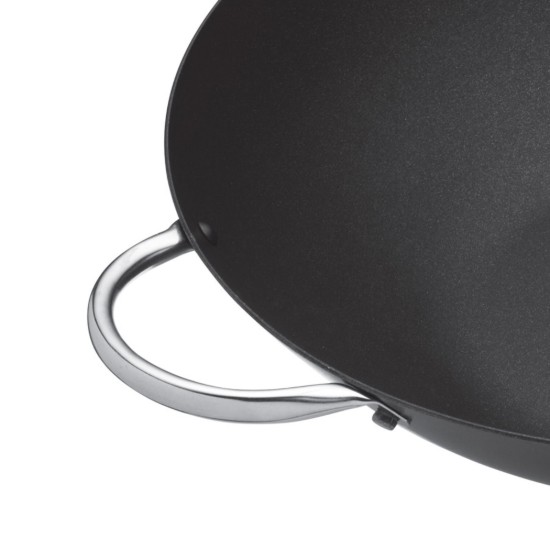 Tigaie wok, otel-carbon, 35,5 cm, “MasterClass” - Kitchen Craft