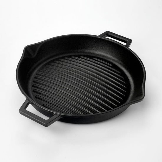 Tigaie grill concava, fonta, 30 cm - LAVA