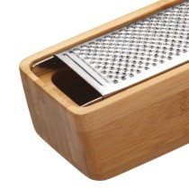 Razatoare branza, inox, cu suport din bambus - Kitchen Craft