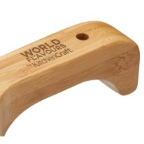 Razatoare branza, inox, cu suport din bambus - Kitchen Craft