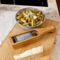 Razatoare branza, inox, cu suport din bambus - Kitchen Craft