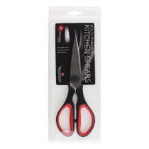 Foarfeca de bucatarie, otel inoxidabil, 20,5 cm, Negru/Rosu - Grunwerg