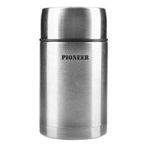 Termos pentru supa, inox, 1 L, "Pioneer", Argintiu - Grunwerg