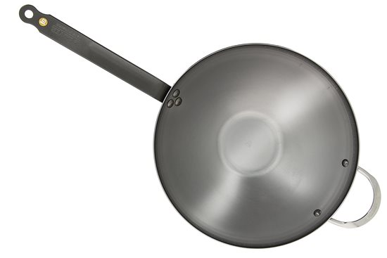 Tigaie wok, otel, 32 cm "Mineral B" - de Buyer