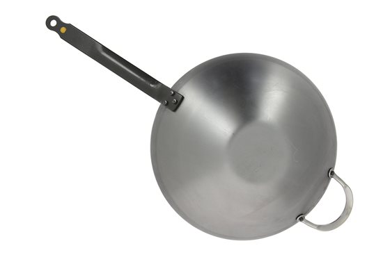 Tigaie wok, otel, 32cm, "Mineral B" - de Buyer