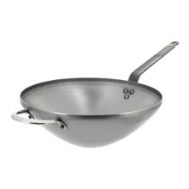 Tigaie wok, otel, 32cm, "Mineral B" - de Buyer