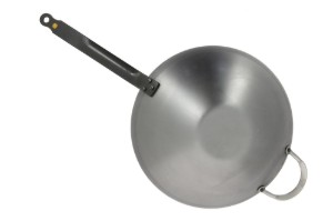 Tigaie wok, otel, 40cm, "Mineral B" - de Buyer