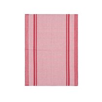 Set 6 prosoape de bucatarie, 50x70 cm "Waffle", Red - Tiseco