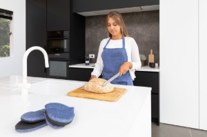 Set 2 manusi de bucatarie "Stella", Dark Blue - Tiseco