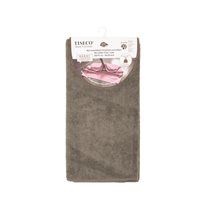 Set 3 lavete pentru podea din microfibra, 50x70 cm, Taupe - Tiseco