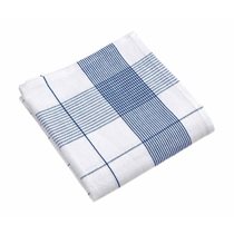 Set 6 lavete pentru sticla, 65x65 cm, Blue - Tiseco