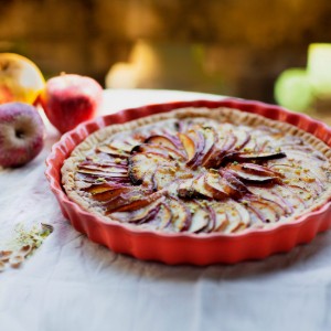 Tava tarte, ceramica, 29,5cm/1,3L, Burgundy - Emile Henry