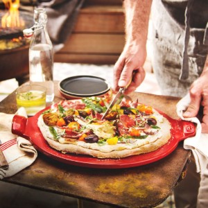 Tava pizza, ceramica, 36,5cm, Burgundy - Emile Henry