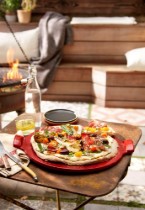Tava pizza, ceramica, 36,5cm, Burgundy - Emile Henry