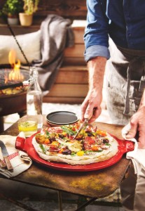 Tava pizza, ceramica, 36,5cm, Burgundy - Emile Henry