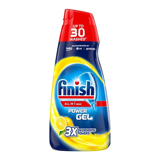 Detergent gel pentru masina de spalat vase, 600 ml, Lamaie - Finish