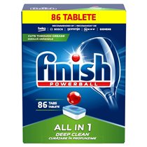 Tablete pentru masina de spalat vase, 86 buc., All in One - Finish