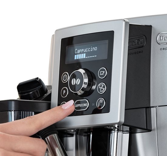 Espressor automat, 1450W, "LatteCrema System", Argintiu - DeLonghi