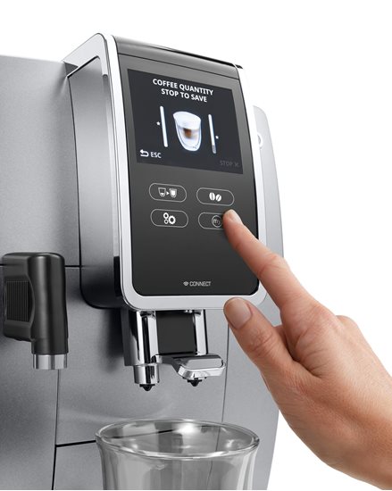 Espressor automat, 1450W, "Dinamica Plus", Argintiu - DeLonghi