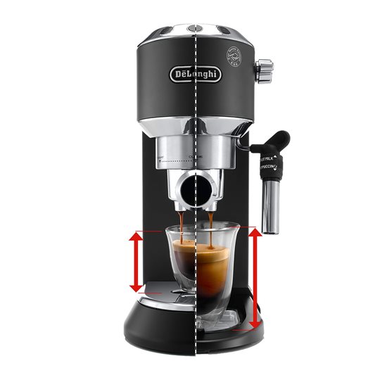 Espressor manual, 1300W, "Dedica", Negru - DeLonghi