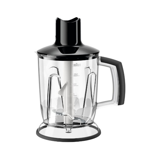 Chopper pentru blender vertical, 1,25L, sistem EasyClick, Negru - Braun