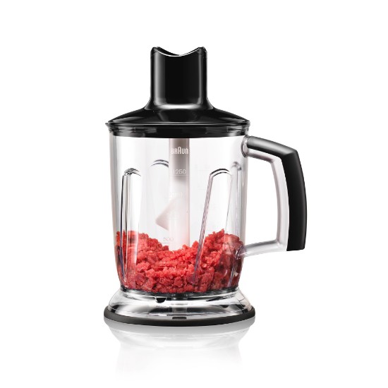 Chopper pentru blender vertical, 1,25L, sistem EasyClick, Negru - Braun