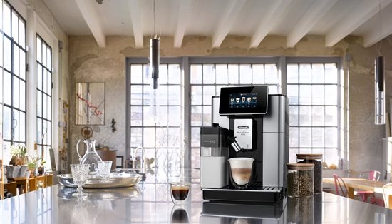 Espressor automat, 1450W, "PrimaDonna Soul", Argintiu/Negru - DeLonghi