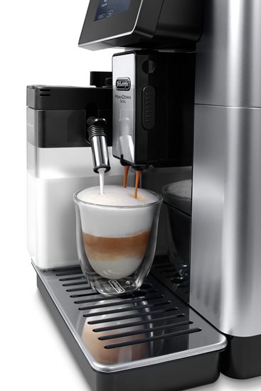 Espressor automat, 1450W, "PrimaDonna Soul", Argintiu/Negru - DeLonghi