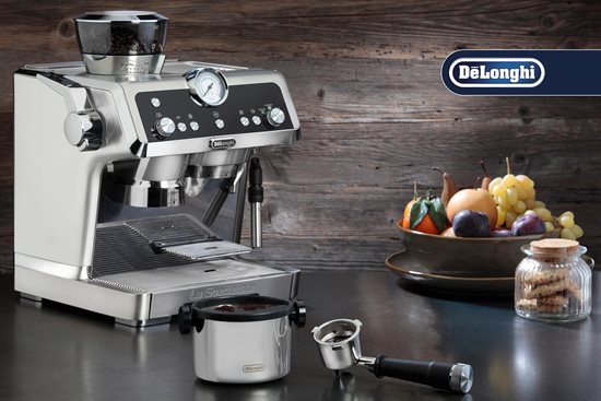 Recipient pentru zatul de cafea, inox, 500g, Argintiu - DeLonghi