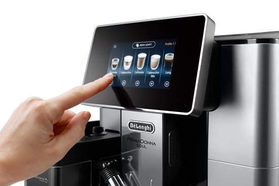 Espressor automat, 1450W, "PrimaDonna Soul", Argintiu/Negru - DeLonghi