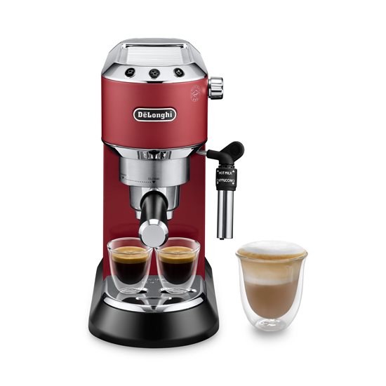 Espressor manual, 1300W, "Dedica", Rosu - DeLonghi