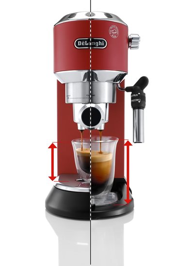 Espressor manual, 1300W, "Dedica", Rosu - DeLonghi