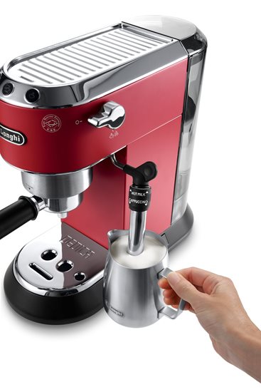 Espressor manual, 1300W, "Dedica", Rosu - DeLonghi