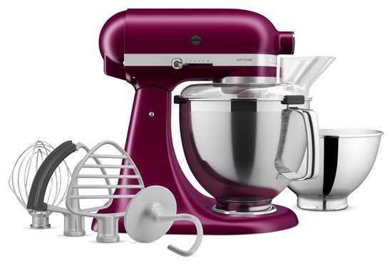 Mixer cu bol 4.8L, Artisan, Model 195, Beetroot - KitchenAid