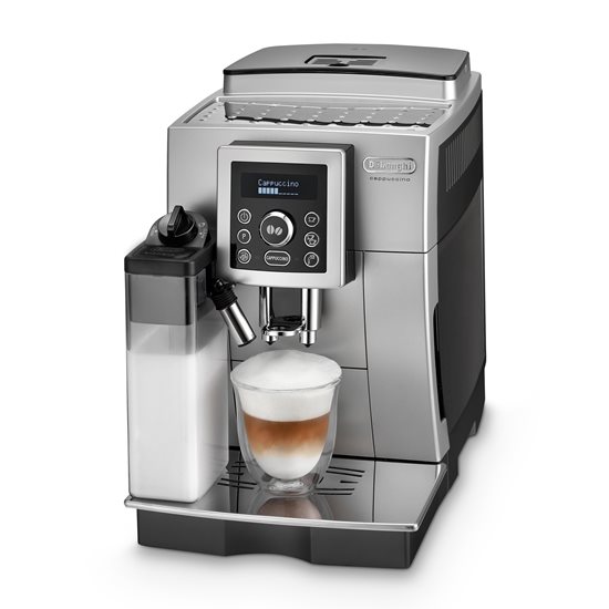 Espressor automat, 1450W, "LatteCrema System", Argintiu - DeLonghi