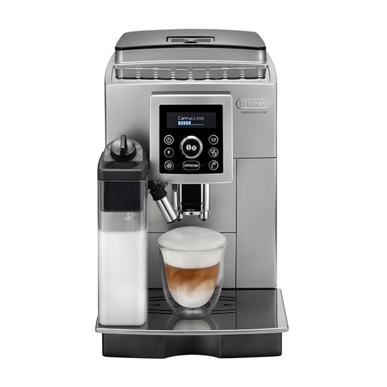 Espressor automat, 1450W, "LatteCrema System", Argintiu - DeLonghi