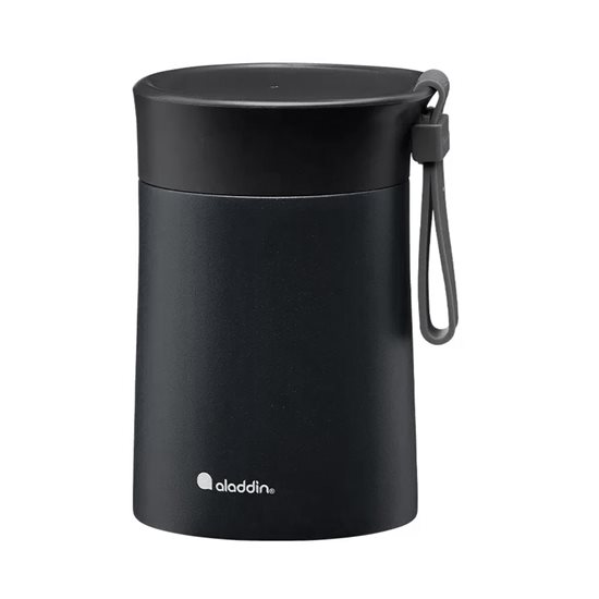 Termos vidat, inox, 400ml, “Bistro”, Lava Black - Aladdin