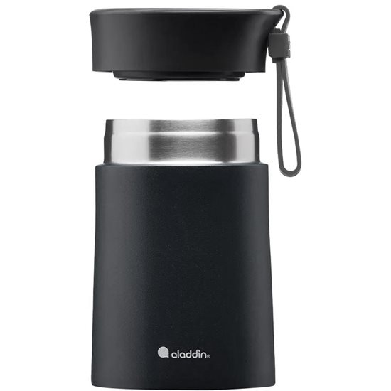 Termos vidat, inox, 400ml, “Bistro”, Lava Black - Aladdin