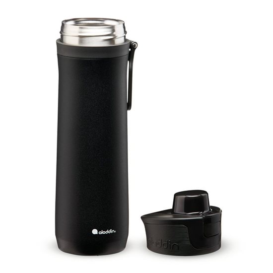 Termos inox, 600ml, "Sports Thermavac", Lava Black - Aladdin