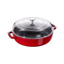 Cratita saute Braiser, fonta, 28cm/3,7L, Cherry - Staub