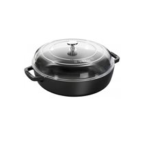 Cratita saute Braiser, fonta, 24cm/2,4L, Black - Staub