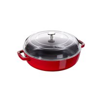 Cratita saute Braiser, fonta, 24cm/2,4L, Cherry - Staub